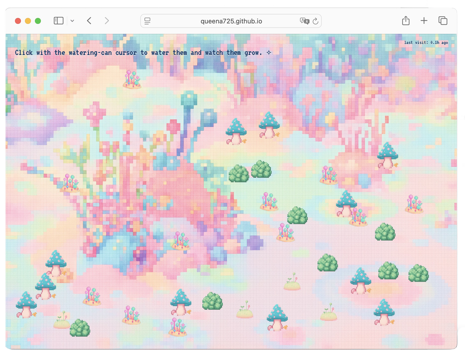 Cookie Garden website on desktop